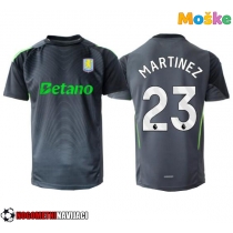 Moške Nogometnih dresov Aston Villa Emiliano Martinez #23 Vratar Domači 2025-26 Kratki rokavi